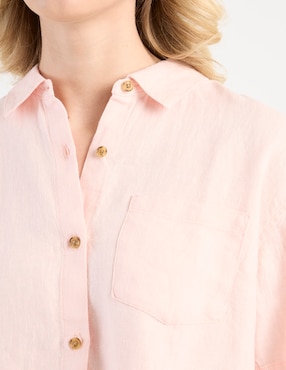 Camisa Athleta manga corta para mujer