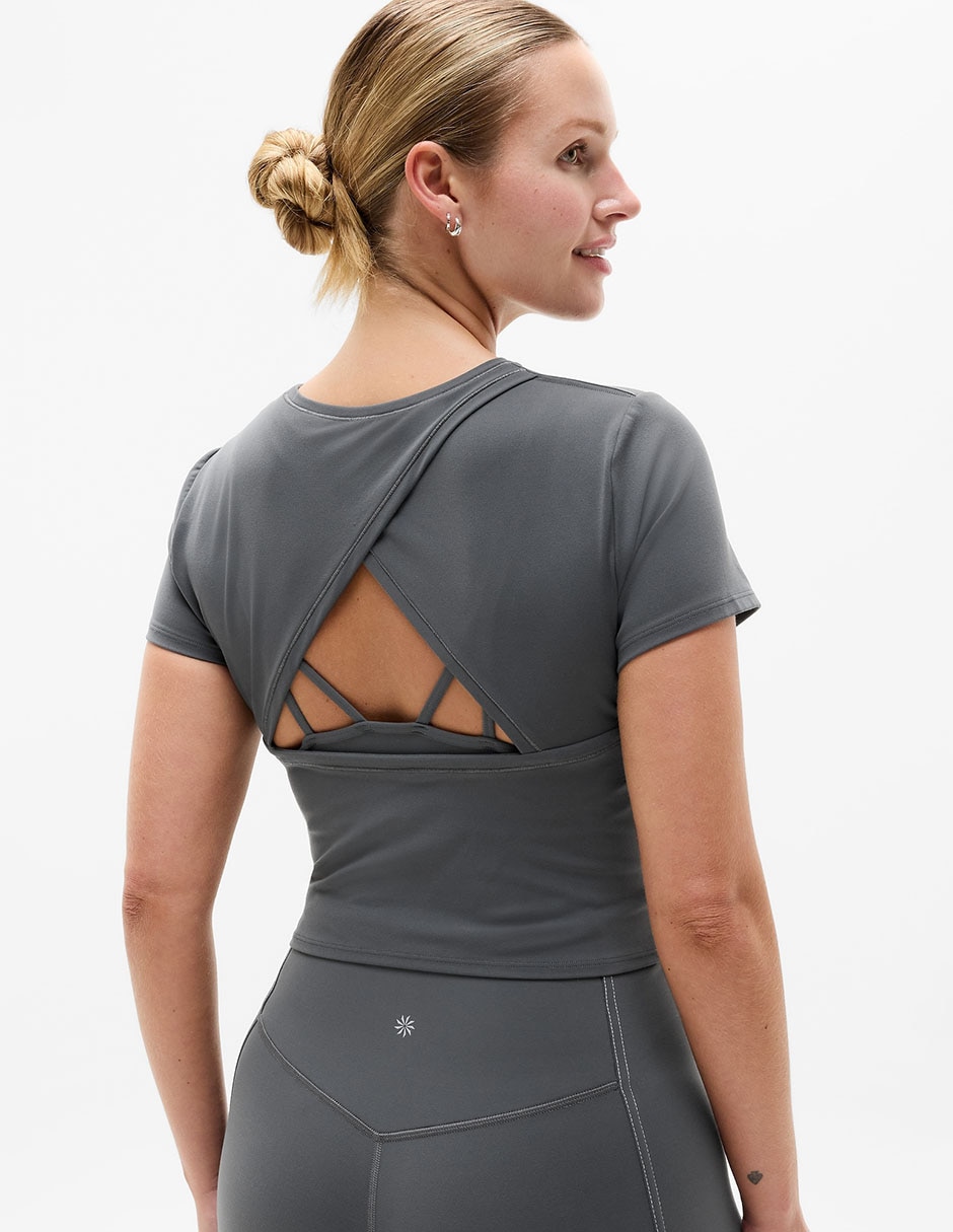 Playera deportiva para natación de mujer